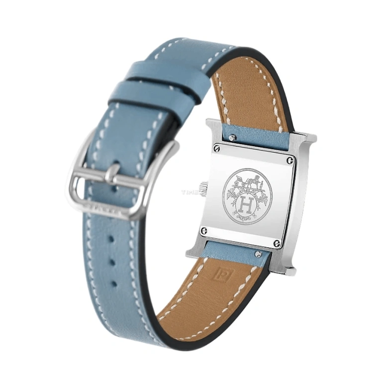 Hermès,Heure H 21x21mm,21x21mm,Stainless Steel,White,Quartz,Sapphire,Crystal Glass,Square,W036708WW00