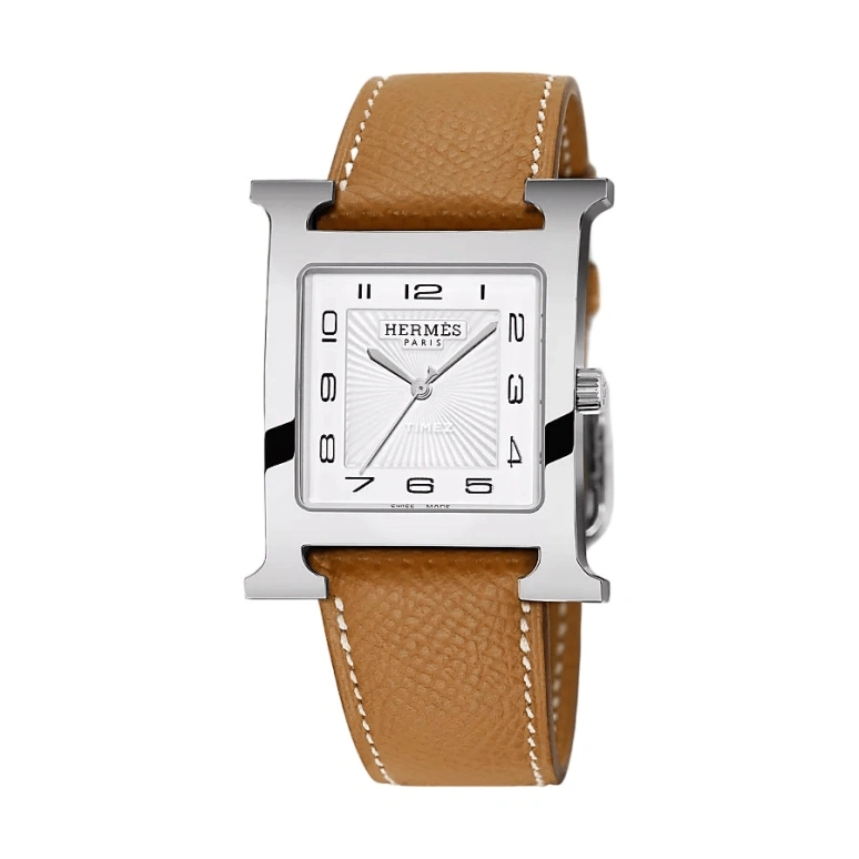 Hermès,Heure H 30.50x30.50mm,30.50x30.50mm,Stainless Steel,White,Quartz,Sapphire,Square,W036831WW00