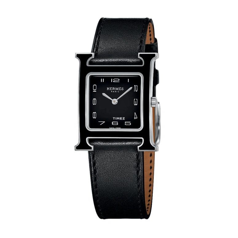 Hermès,Heure H 26x26mm,26x26mm,Stainless Steel,Black,Quartz,Sapphire,Crystal Glass,Square,W044865WW00