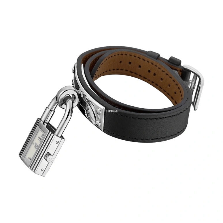 Hermès,Kelly 20x20mm,20x20mm,Stainless Steel,White,Quartz,Sapphire,Crystal Glass,Other,W023674WW00