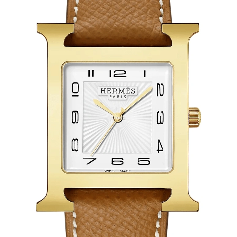 Hermès,Heure H 30.50x30.50mm,30.50x30.50mm,Stainless Steel,White,Quartz,Sapphire,Crystal Glass,Square,W036842WW00