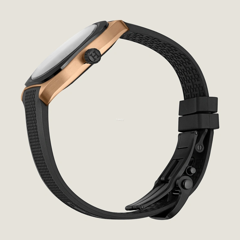 Hermès,H 42mm,42mm,Rose Gold,Ceramic,Black,Grey,Automatic,Day,50hours,W060124WW00