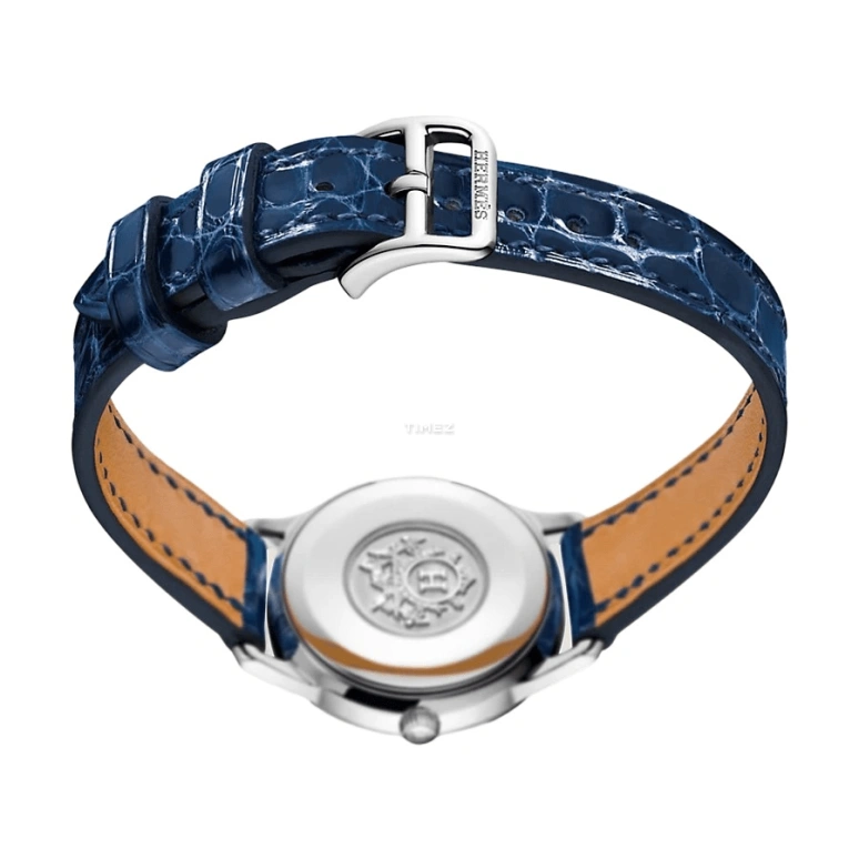 愛馬仕,Slim D'Hermès 25毫米,25毫米,不銹鋼,白色,石英,藍寶石,水晶玻璃,圓形,W041739WW00