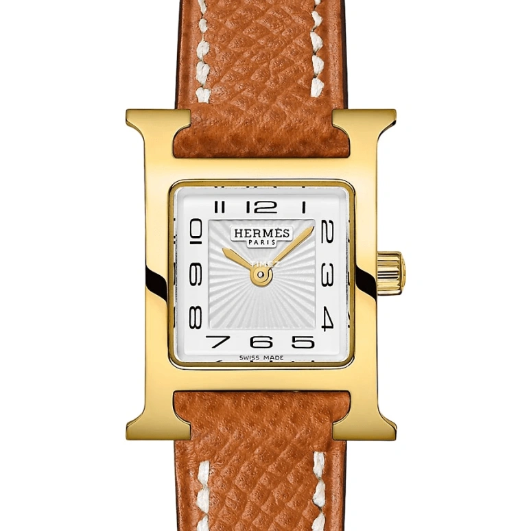 Hermès,Heure H 17.20x17.20mm,17.20x17.20mm,Stainless Steel,White,Quartz,Sapphire,Crystal Glass,Square,W037893WW00