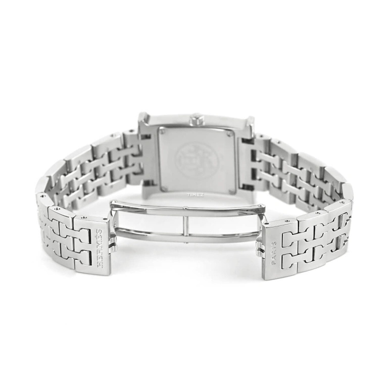 Hermès,H Hour 30x21mm,30x21mm,Stainless Steel,White,Quartz,Sapphire,Crystal Glass,Square,HH1,HH1.230.212/4804
