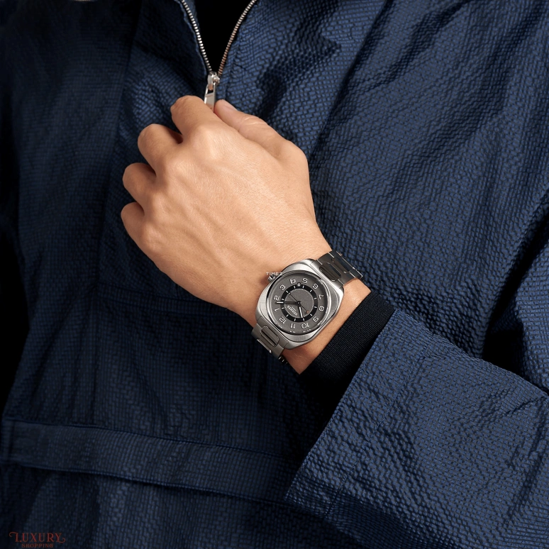 Hermès,Hermès H08 39mm,39mm,Titanium,Black,Day,Round,W049427WW00