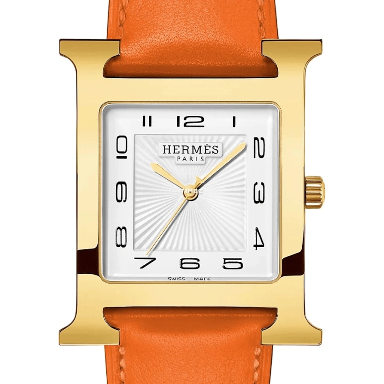 Hermès,Heure H 30.50x30.50mm,30.50x30.50mm,Stainless Steel,White,Quartz,Sapphire,Crystal Glass,Square,W036845WW00
