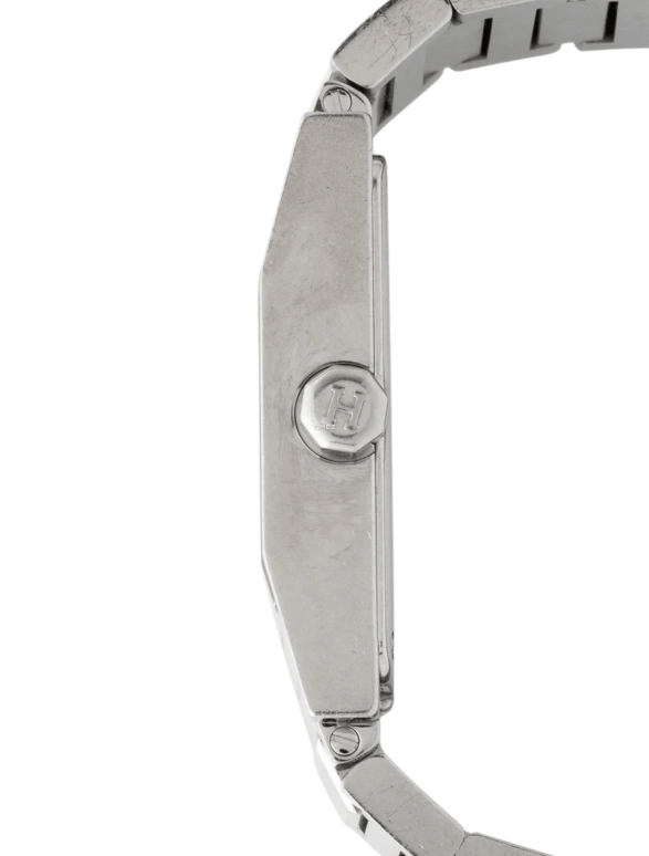 Hermès,Tandem 24x19mm,24x19mm,Stainless Steel,Silver White,Quartz,Sapphire,Crystal Glass,Rectangular,TA1,TA1.210.280/3800