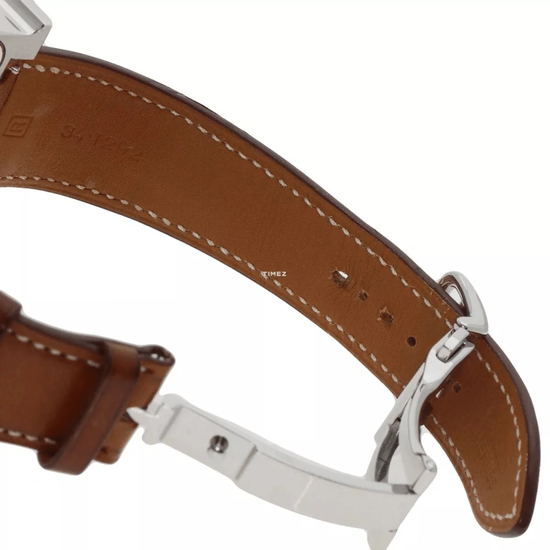 Hermès,Carré H 32.50x42mm,32.50x42mm,Stainless Steel,White,Automatic,Day,Sapphire,HH2810