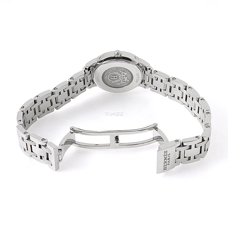 Hermès,Clipper 24mm,24mm,Stainless Steel,Silver White,Quartz,Day,Sapphire,Crystal Glass,CP1,CP1.230.212/4969