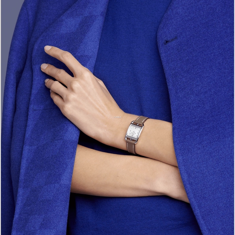Hermès,Cape Cod 31x23mm,31x23mm,Stainless Steel,White,Quartz,Sapphire,Crystal Glass,Square,W044294WW00
