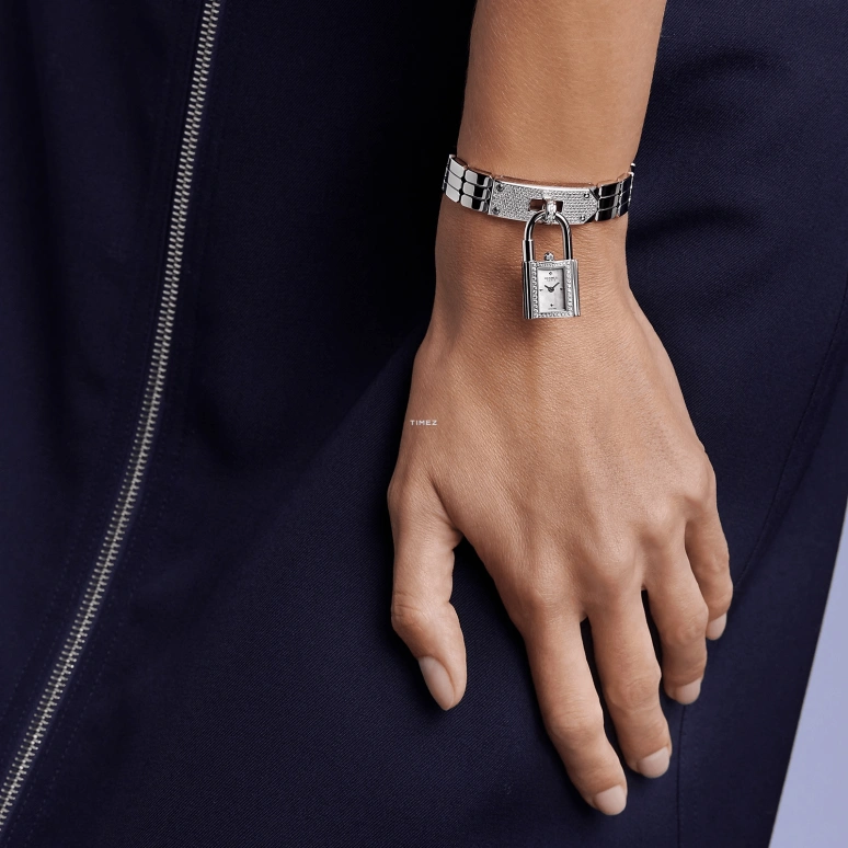 Hermès,Nantucket 16mm,16mm,Stainless Steel,White,Quartz,Sapphire,Crystal Glass,Square,W056371WW00