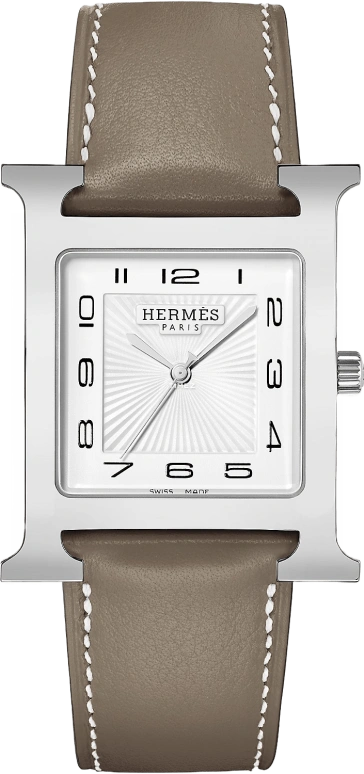 Hermès,Heure H 30.50x30.50mm,30.50x30.50mm,Stainless Steel,White,Quartz,Sapphire,Square,W036835WW00