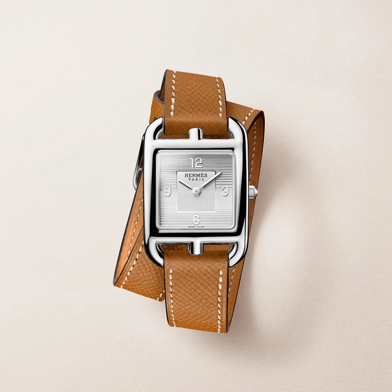 Hermès,Cape Cod 31x23mm,31x23mm,Stainless Steel,White,Quartz,Sapphire,Crystal Glass,Rectangular,W403283WW00