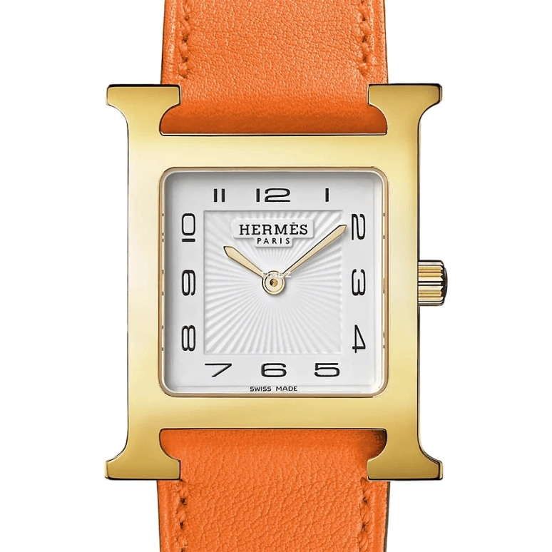 Hermès,Heure H 26x26mm,26x26mm,Stainless Steel,White,Quartz,Sapphire,Crystal Glass,Square,W036786WW00