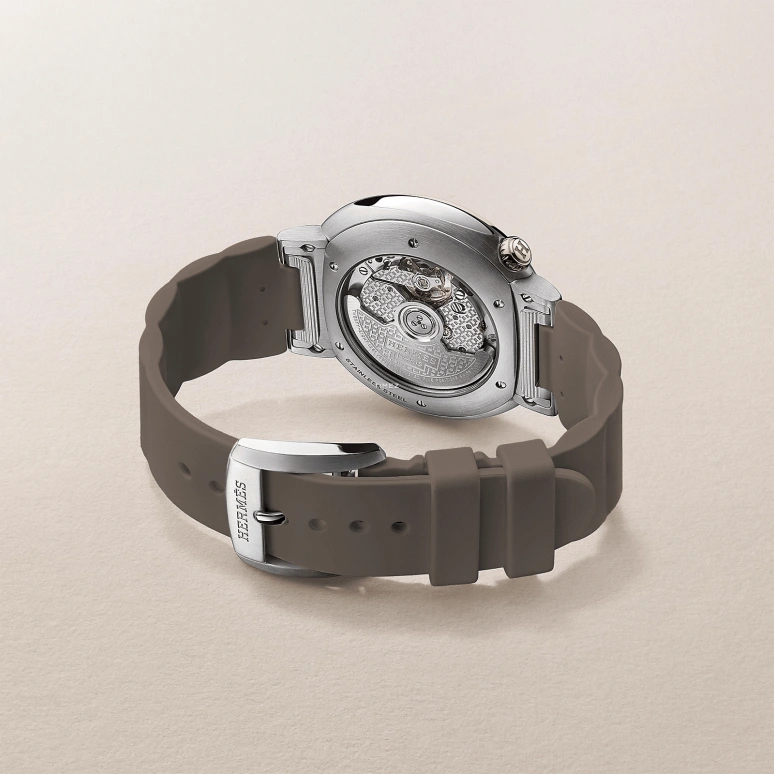 Hermès,Hermès Cut 36mm,36mm,Stainless Steel,Rose Gold,Silver White,Automatic,50hours,In-house Caliber,W404942WW00