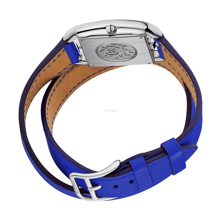Hermès,Cape Cod 23x23mm,23x23mm,Stainless Steel,White,Quartz,Sapphire,Crystal Glass,Square,W040249WW00