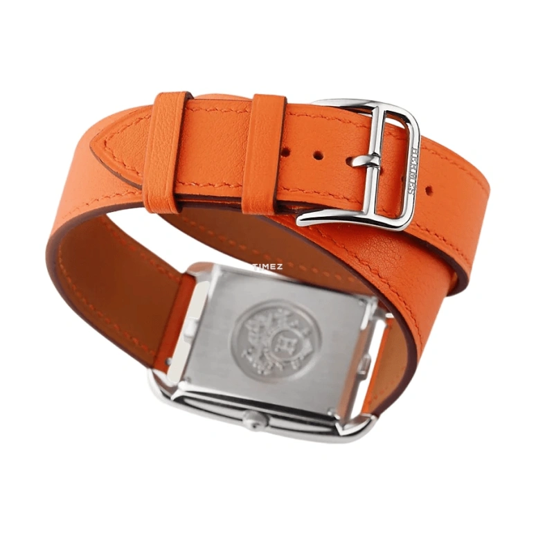Hermès,Cape Cod 29x29mm,29x29mm,Stainless Steel,White,Quartz,Day,Sapphire,Crystal Glass,W043665WW00