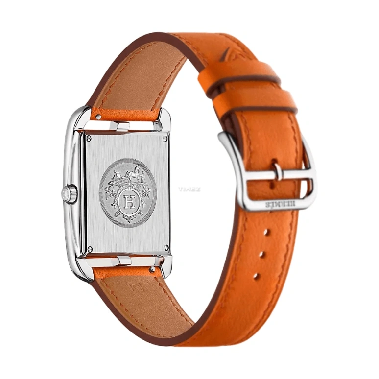 Hermès,Cape Cod 29x29mm,29x29mm,Stainless Steel,White,Quartz,Sapphire,Crystal Glass,Square,W044286WW00