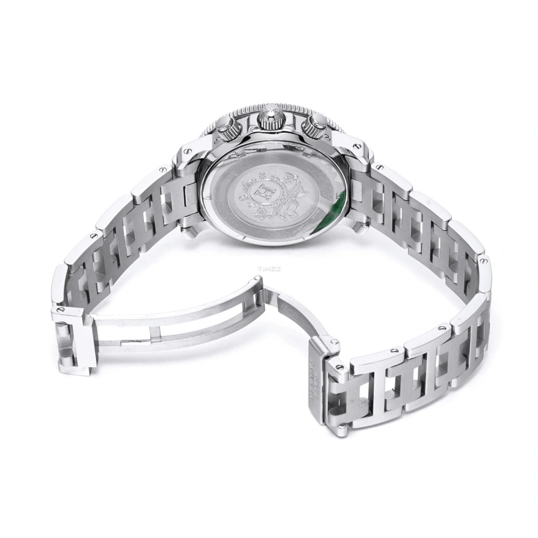 Hermès,Clipper 33mm,33mm,Stainless Steel,Black,Quartz,Chronograph,Day,CL2,CL2.310.330/3782