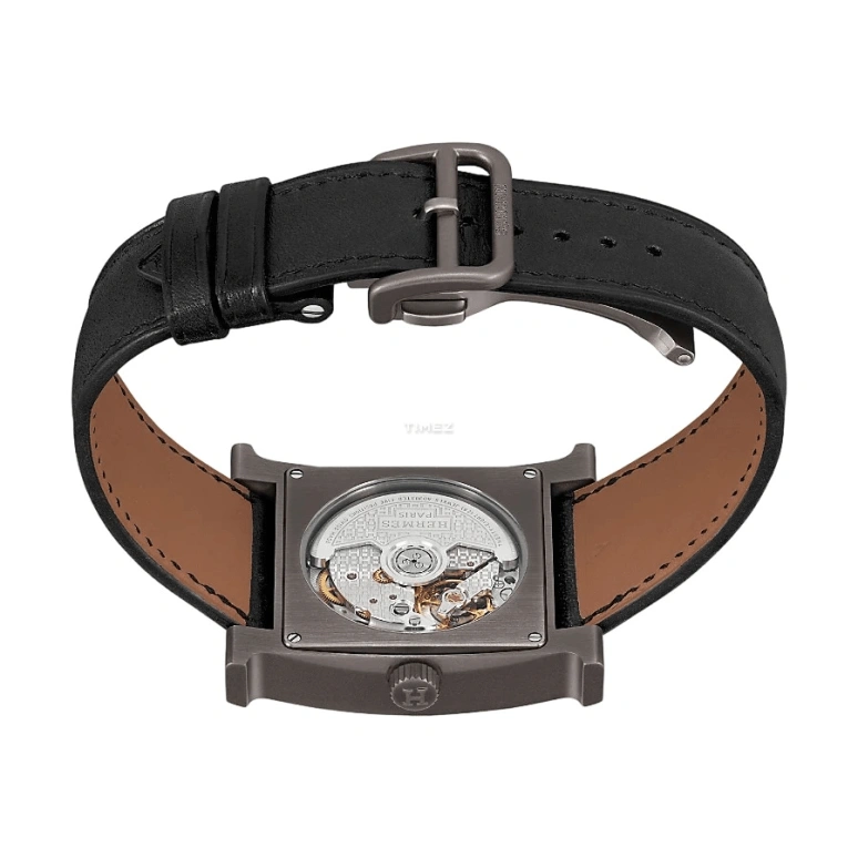 Hermès,Heure H 30.50x30.50mm,30.50x30.50mm,Titanium,Black,Automatic,50hours,In-house Caliber,W054131WW00