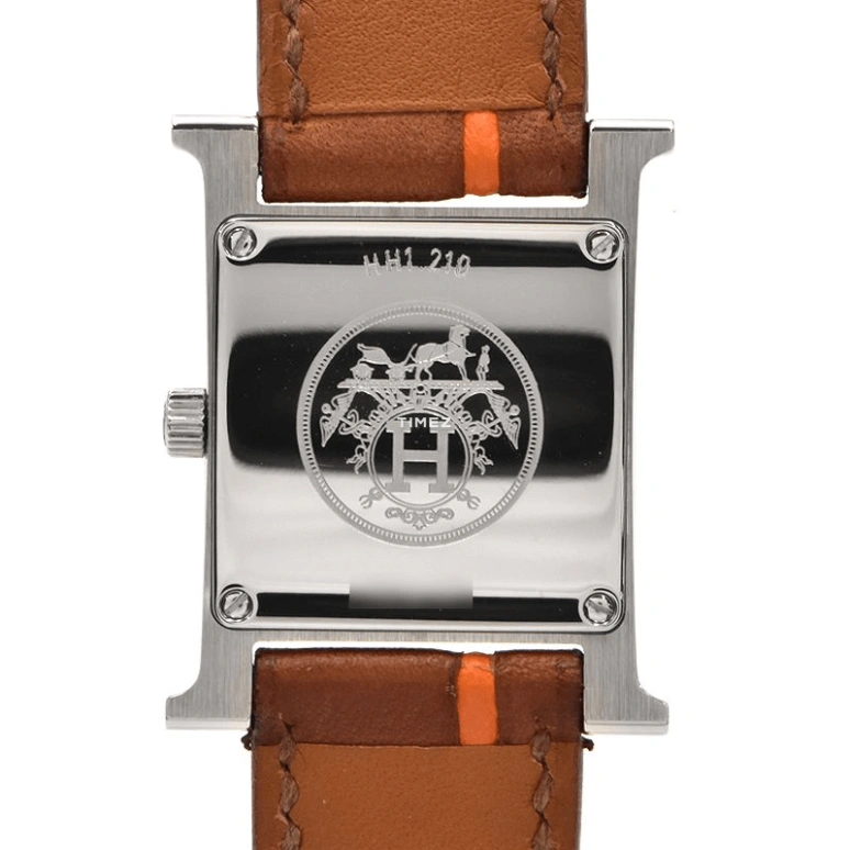 Hermès,H Hour 30x21mm,30x21mm,Stainless Steel,Multi-Color,Quartz,Sapphire,Crystal Glass,Square,HH1,HH1.210.435/VBOA