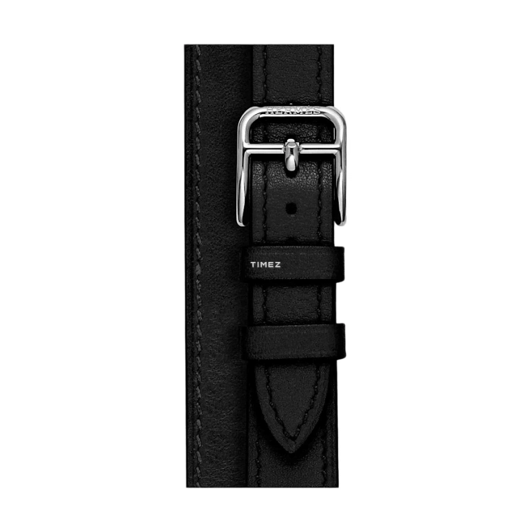 Hermès,Cape Cod 23x23mm,23x23mm,Stainless Steel,Gradient,Black,Quartz,Sapphire,Crystal Glass,Square,WKB0029WK89036
