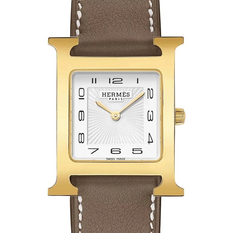 Hermès,Heure H 26x26mm,26x26mm,Stainless Steel,White,Quartz,Sapphire,Crystal Glass,Square,W055628WW00
