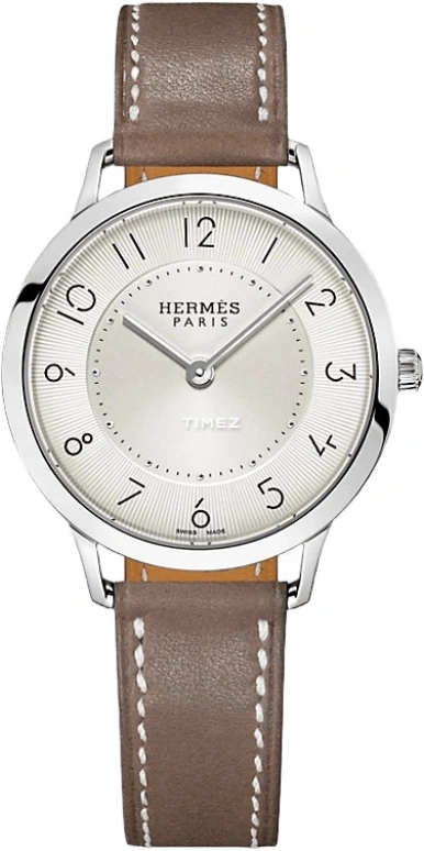 Hermès,Slim d'Hermès 32mm,32mm,Stainless Steel,White,Quartz,Sapphire,Crystal Glass,Round,W041687WW00