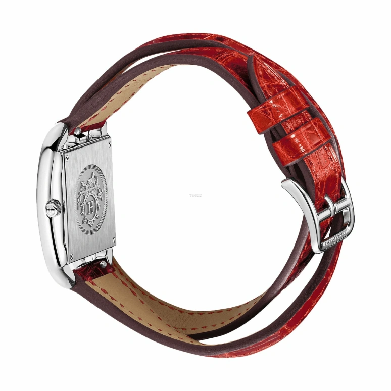 Hermès,Cape Cod 23x23mm,23x23mm,Stainless Steel,White,Quartz,Sapphire,Crystal Glass,Square,W043771WW00
