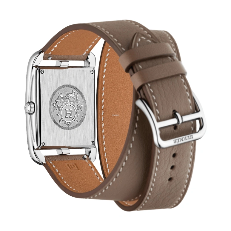 Hermès,Cape Cod 29x29mm,29x29mm,Stainless Steel,White,Quartz,Sapphire,Crystal Glass,Square,W044301WW00