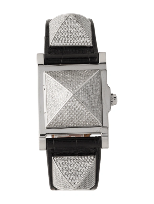 Hermès,Médor 23x23mm,23x23mm,Stainless Steel,Silver White,Quartz,Sapphire,Square,W035456WW00