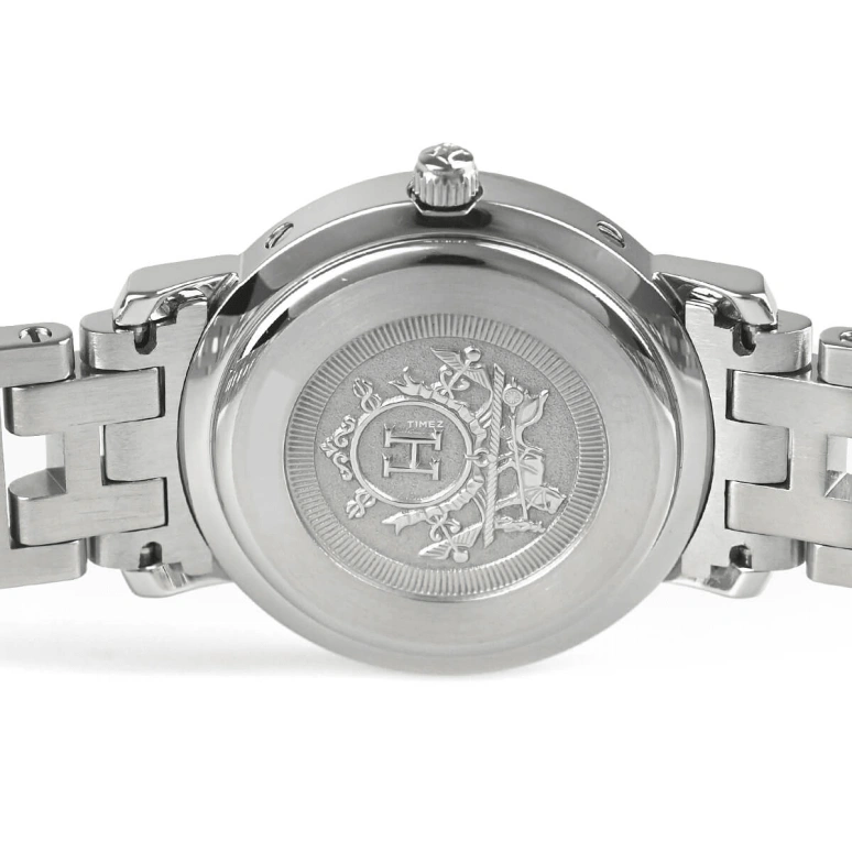 Hermès,Clipper 24mm,24mm,Stainless Steel,Blue,Quartz,Sapphire,Crystal Glass,Round,CL4,CL4.230.218/3796