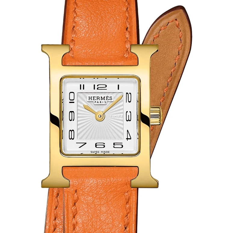 Hermès,Heure H 17.20x17.20mm,17.20x17.20mm,Stainless Steel,White,Quartz,Sapphire,Square,W038179WW00