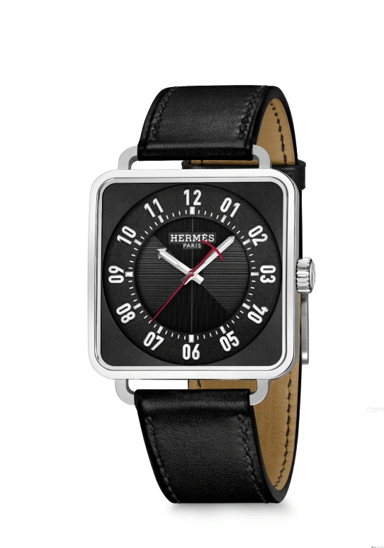 Hermès,Carré H 38x38mm,38x38mm,Stainless Steel,Black,Automatic,50hours,In-house Caliber,W045777WW00