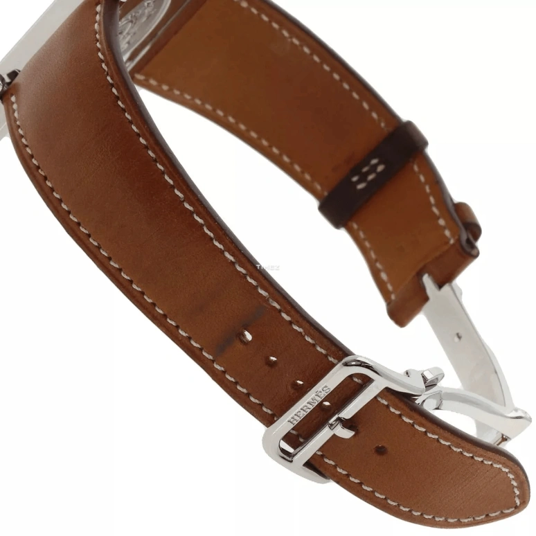 Hermès,Carré H 32.50x42mm,32.50x42mm,Stainless Steel,White,Automatic,Day,Sapphire,HH2810