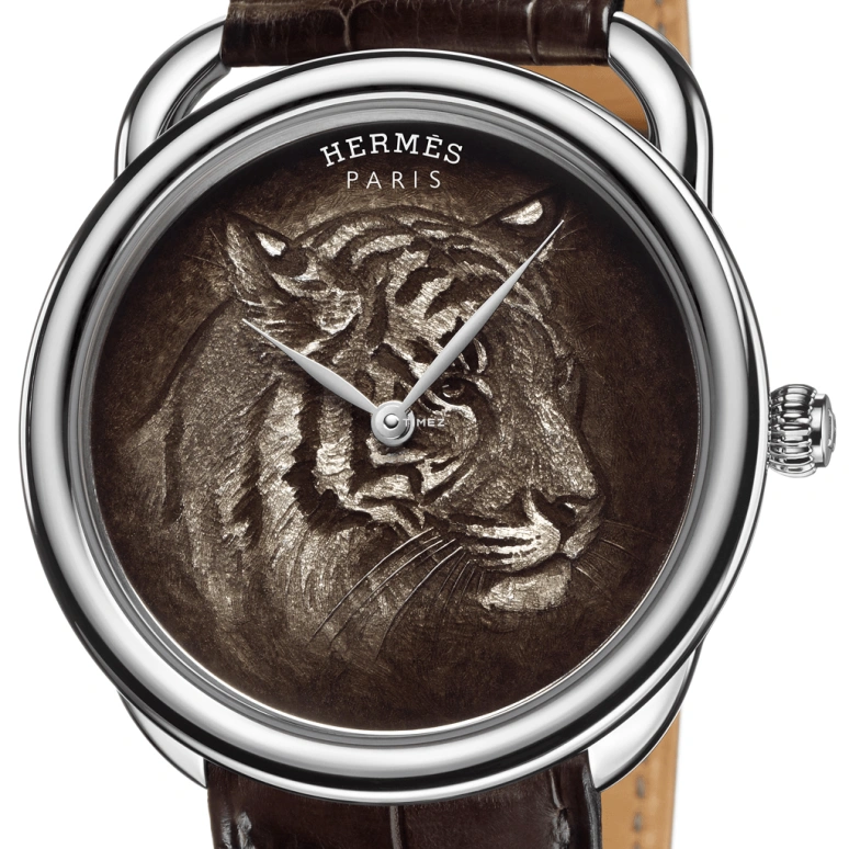 Hermès,Arceau 41mm,41mm,White Gold,Gradient,Automatic,50hours,In-house Caliber,TIGRE
