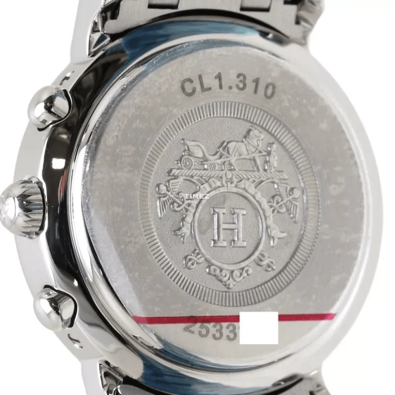 Hermès,Clipper 31mm,31mm,Stainless Steel,Black,Quartz,Chronograph,Day,CL1,CL1.310.330/3840