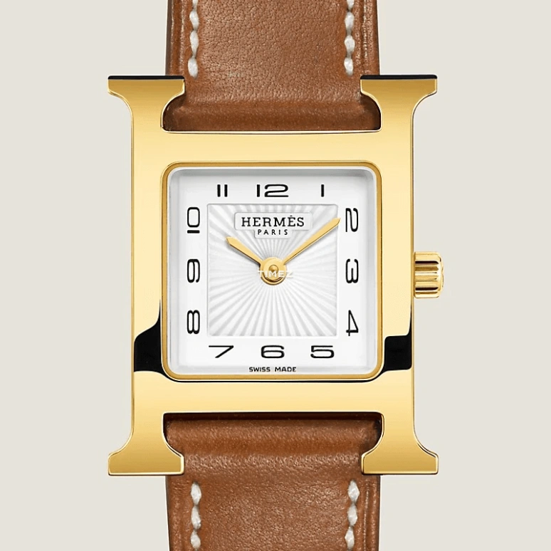 Hermès,Heure H 25x21mm,25x21mm,Stainless Steel,White,Quartz,Sapphire,Crystal Glass,Square,W036734WW00
