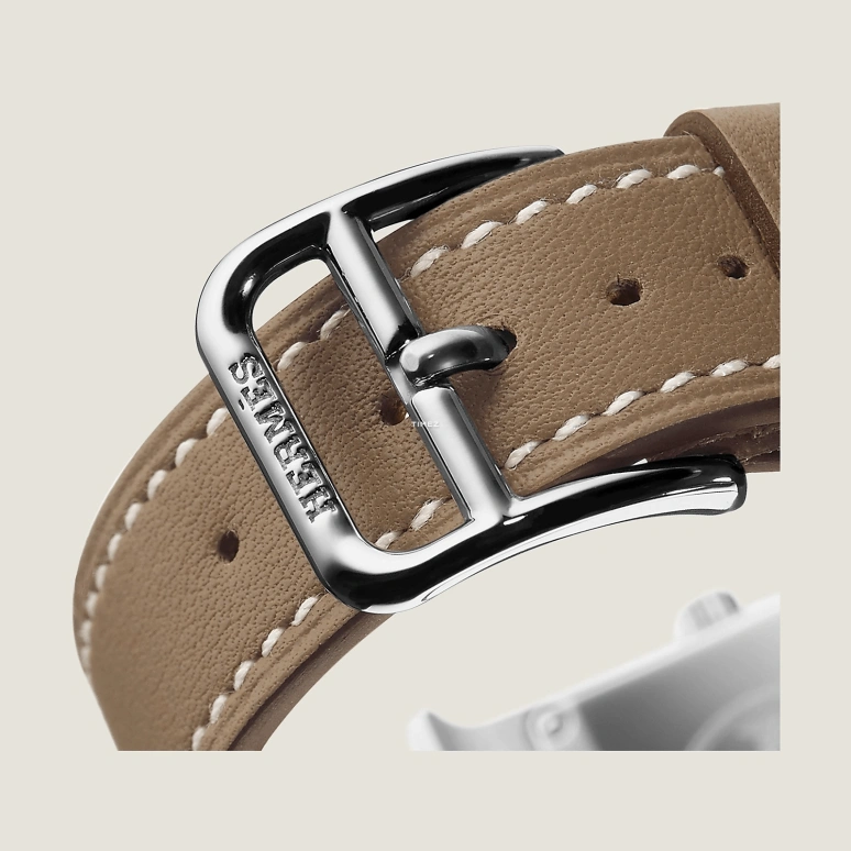 Hermès,Heure H 21x17mm,21x17mm,Stainless Steel,White,Quartz,Sapphire,Crystal Glass,Square,W037883WW00