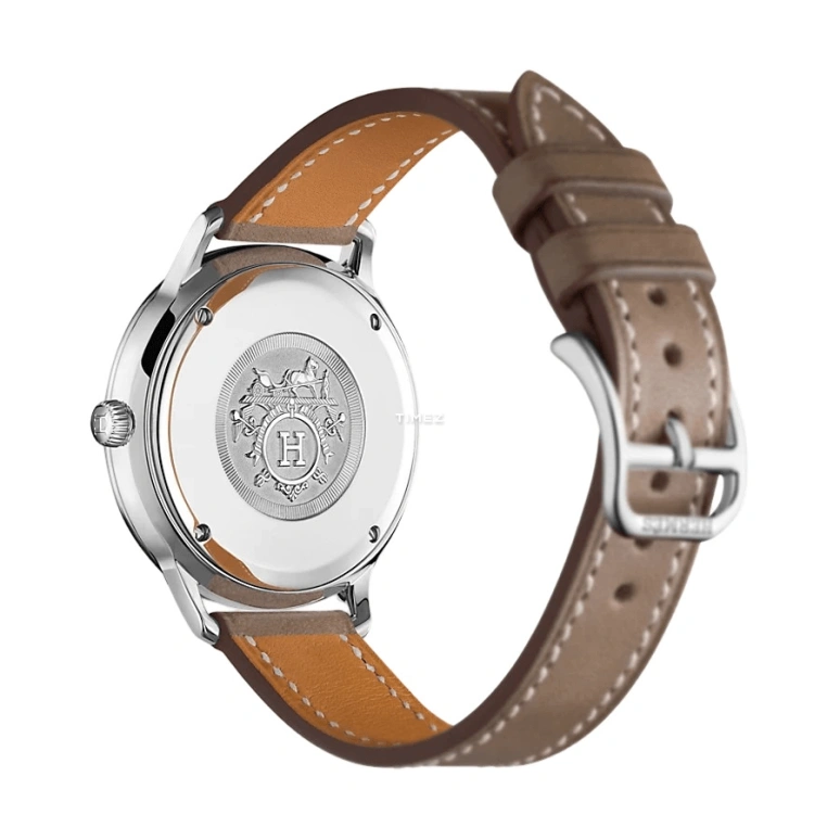 Hermès,Slim d'Hermès 32mm,32mm,Stainless Steel,White,Quartz,Sapphire,Crystal Glass,Round,W041687WW00
