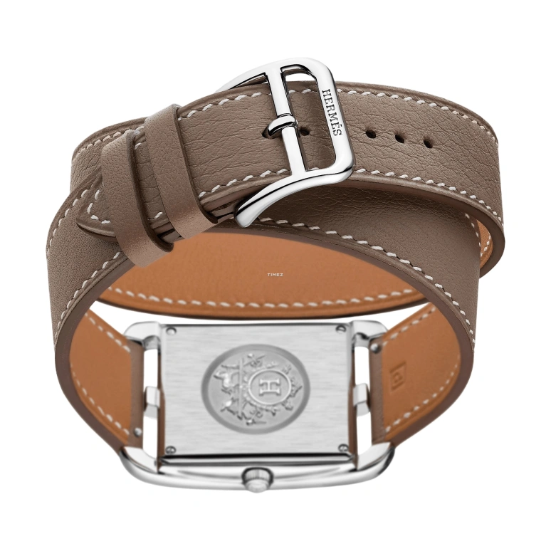 Hermès,Cape Cod 29x29mm,29x29mm,Stainless Steel,White,Quartz,Sapphire,Crystal Glass,Square,W044301WW00