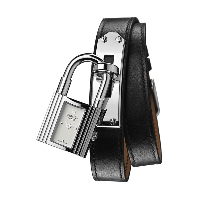 Hermès,Kelly 20x20mm,20x20mm,Stainless Steel,White,Quartz,Sapphire,Crystal Glass,Other,W023674WW00