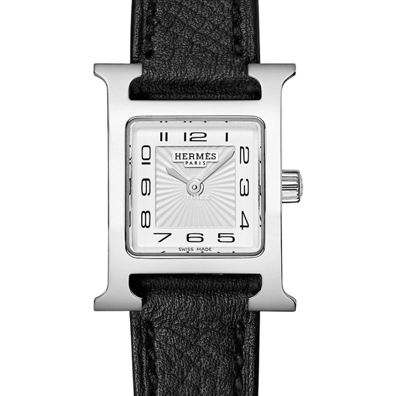 Hermès,Heure H 17.20x17.20mm,17.20x17.20mm,Stainless Steel,White,Quartz,Sapphire,Crystal Glass,Square,W037877WW00