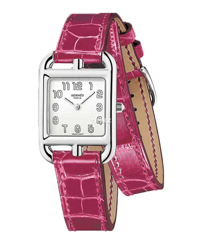 Hermès,Cape Cod 23x23mm,23x23mm,Stainless Steel,White,Quartz,Sapphire,Crystal Glass,Square,W043765WW00