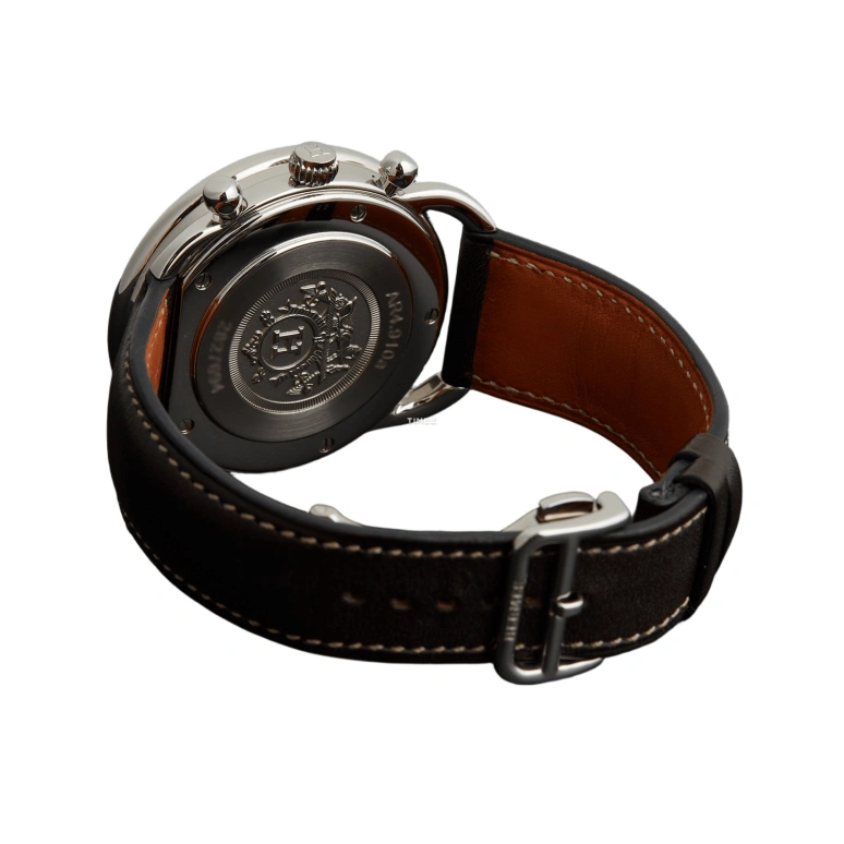 Hermès,Arceau 43mm,43mm,Stainless Steel,Brown,Automatic,Chronograph,Day,W038700WW00