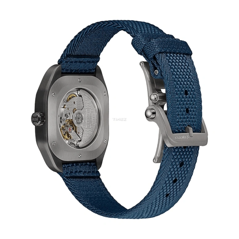 Hermès,Hermès H08 39x39mm,39x39mm,Titanium,Black,Automatic,Day,50hours,W049432WW00