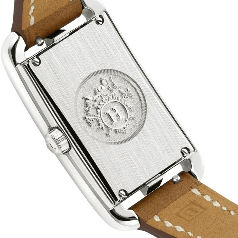 Hermès,Nantucket 20x27mm,20x27mm,Stainless Steel,White,Quartz,Sapphire,Crystal Glass,Rectangular,W042702WW00