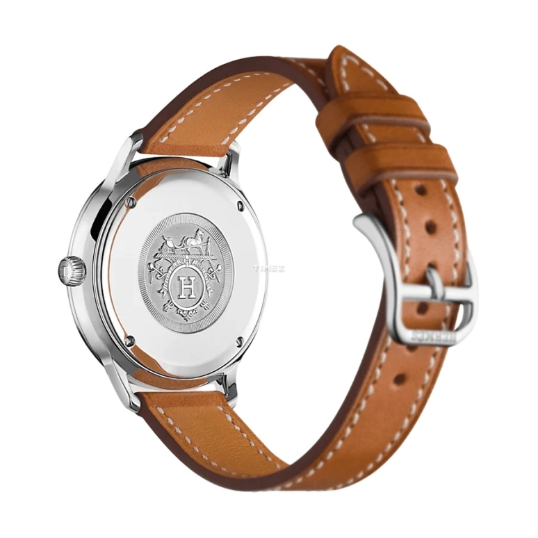 Hermès,Slim d'Hermès 32mm,32mm,Stainless Steel,White,Quartz,Sapphire,Round,W041686WW00