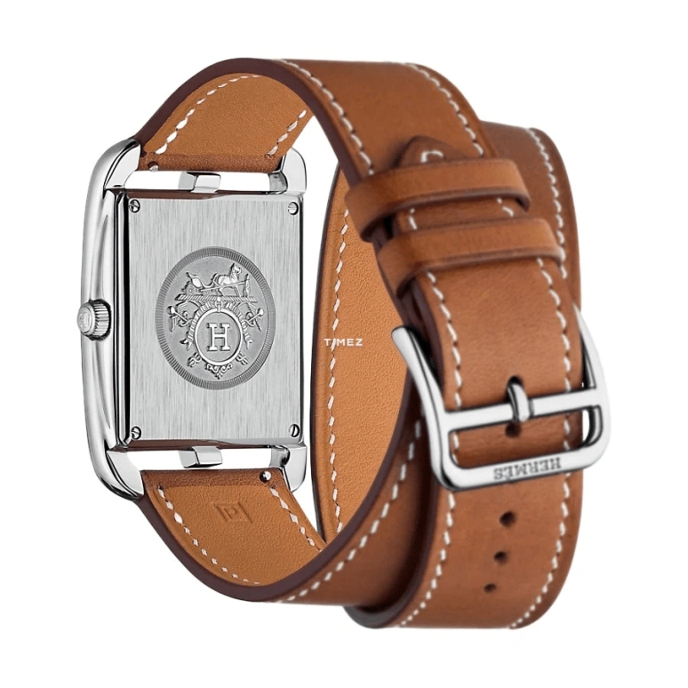Hermès,Cape Cod 29x29mm,29x29mm,Stainless Steel,White,Quartz,Day,Sapphire,Crystal Glass,W043654WW00